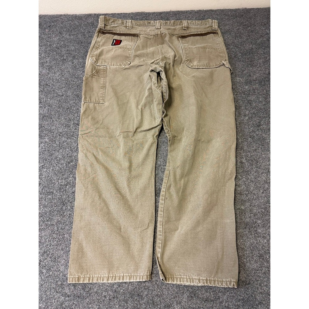 Wrangler Pants Mens Size 40x30 Tan Riggs Workwear Carpenter Cotton Relaxed Fit